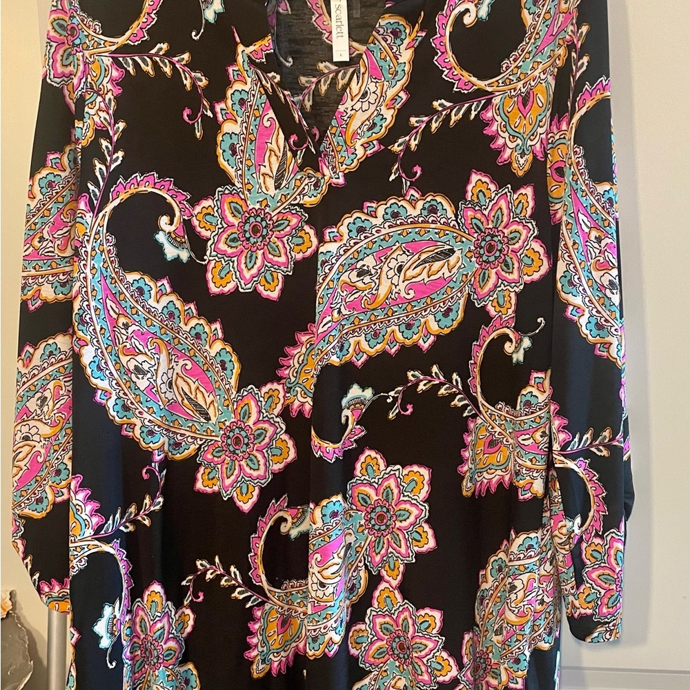 Colorful Paisley Print top